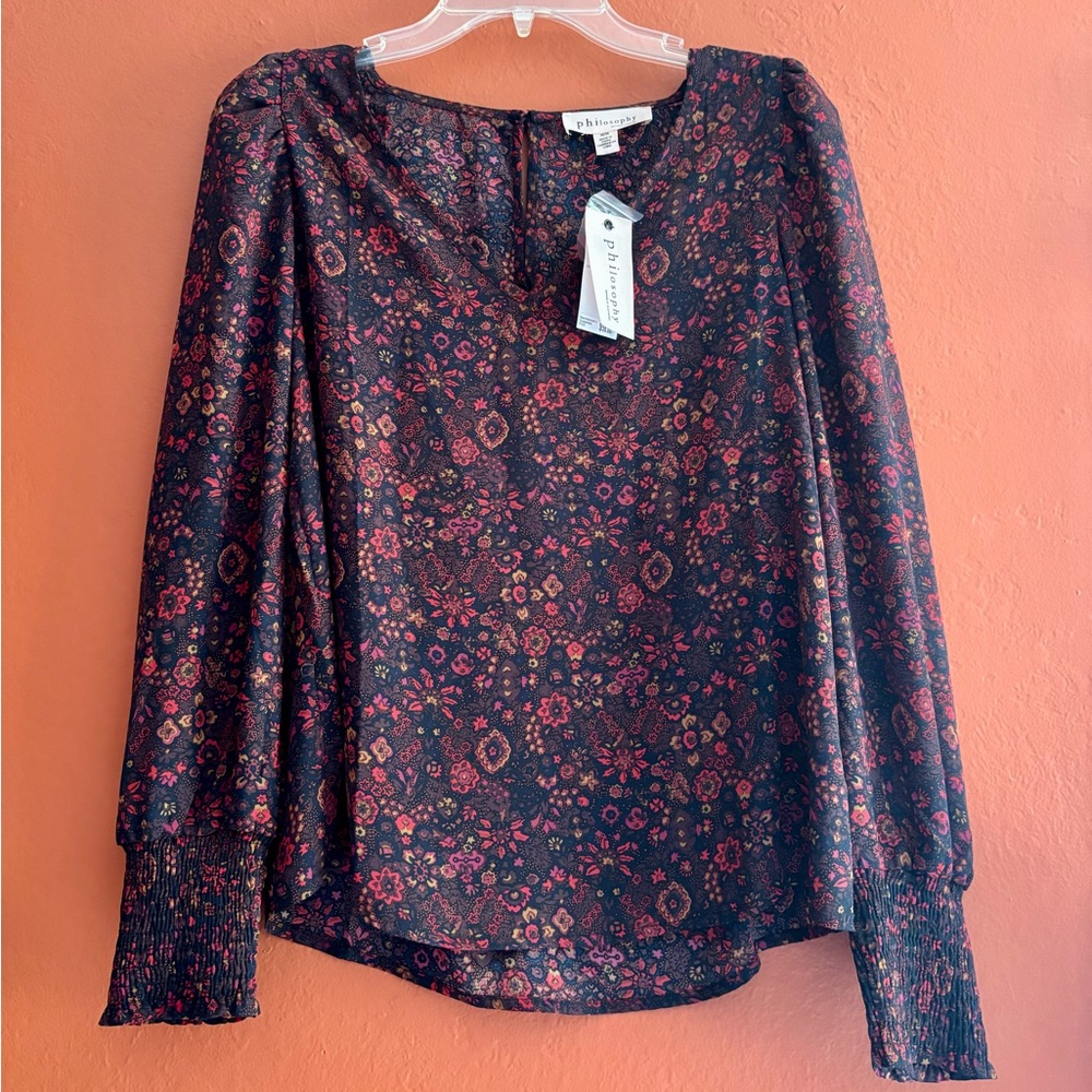 NWT Philosophy floral blouse